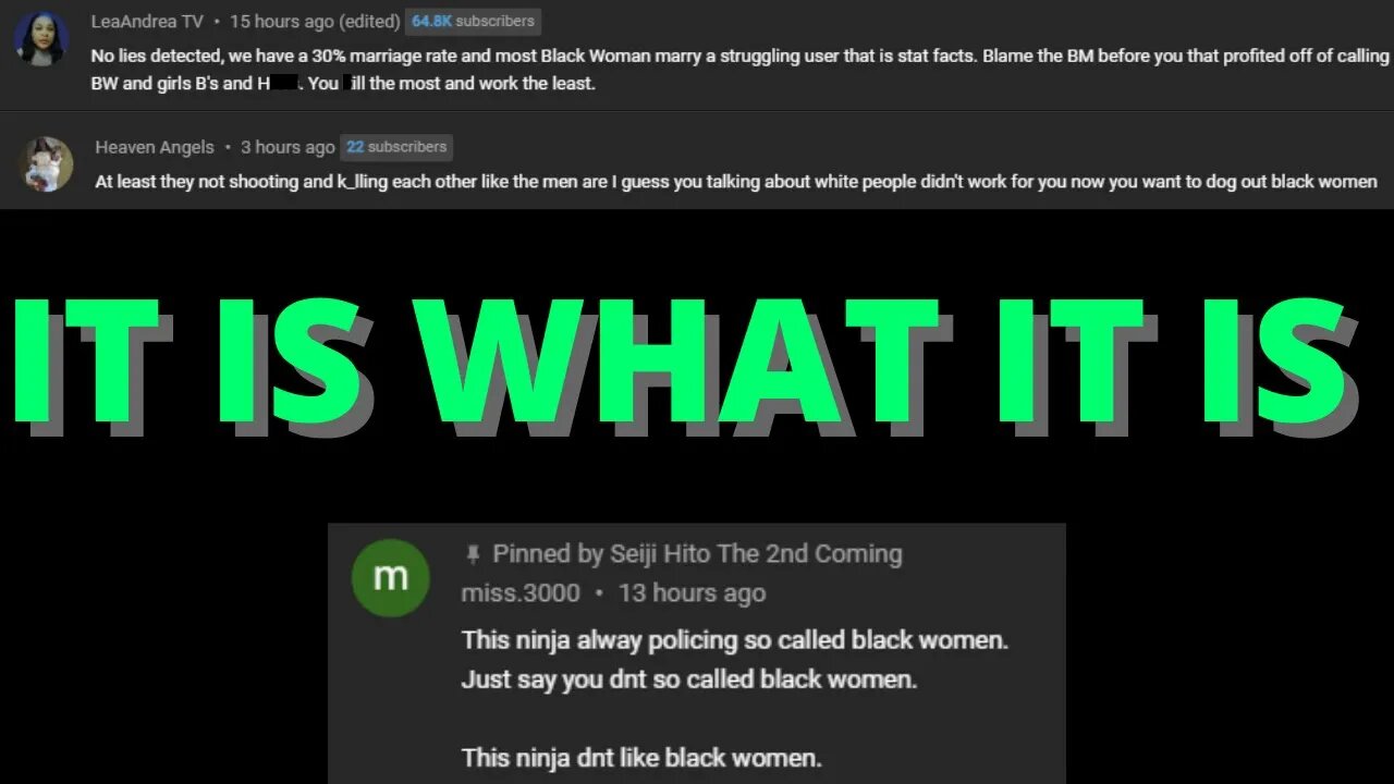 |Responding To Comments| It Is What It Is 🤷🏿♂️