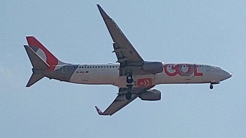 Boeing 737-800 PR-GXU coming from São Paulo(CGH) to Fortaleza
