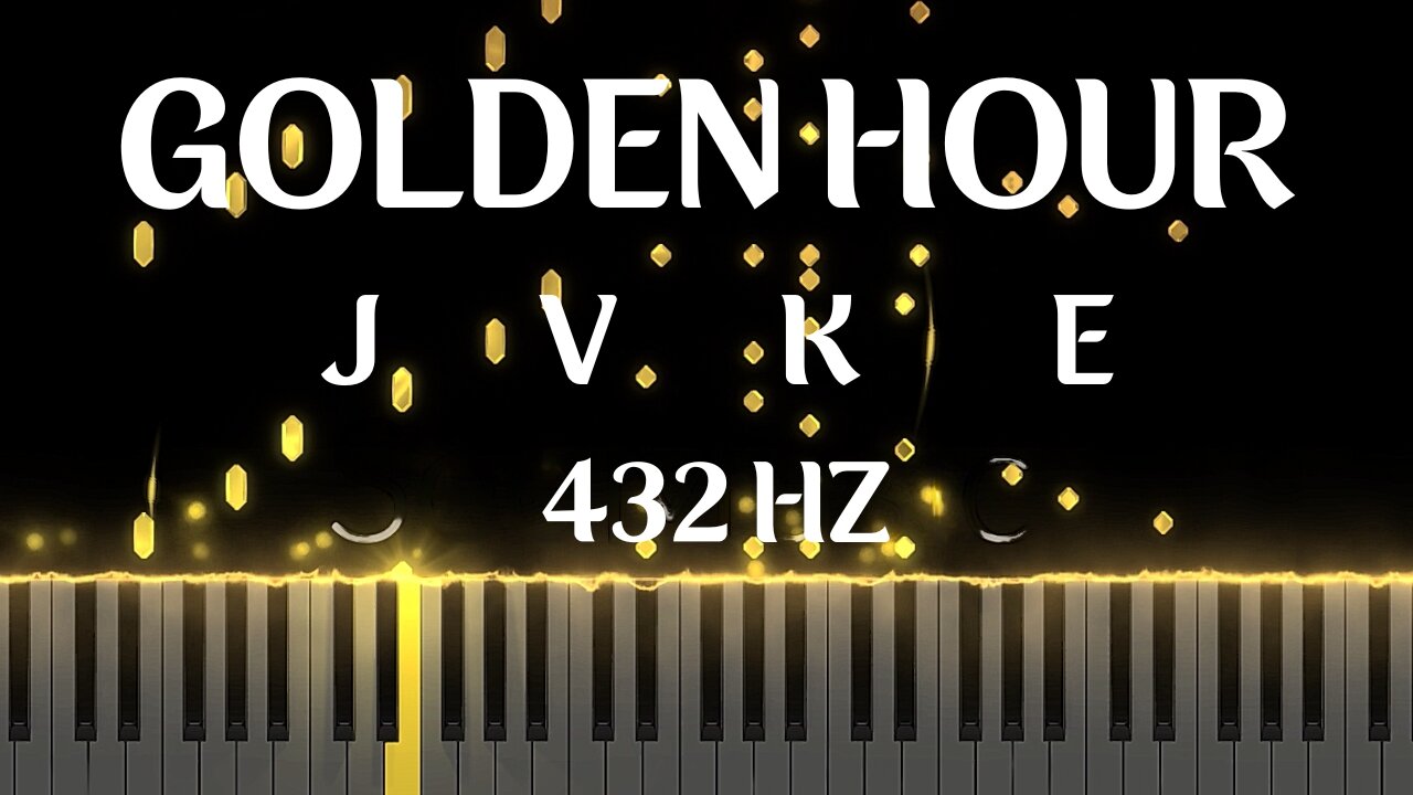 Golden Hour Piano by JVKE | but it is actually in the right key (432hz)