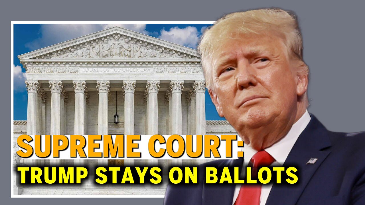 Don't remove Trump from ballot - Supreme Court weighs in 14th Amendment rulings