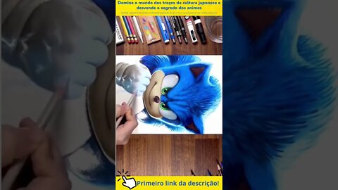 Desenho mais realista do Sonic #shorts