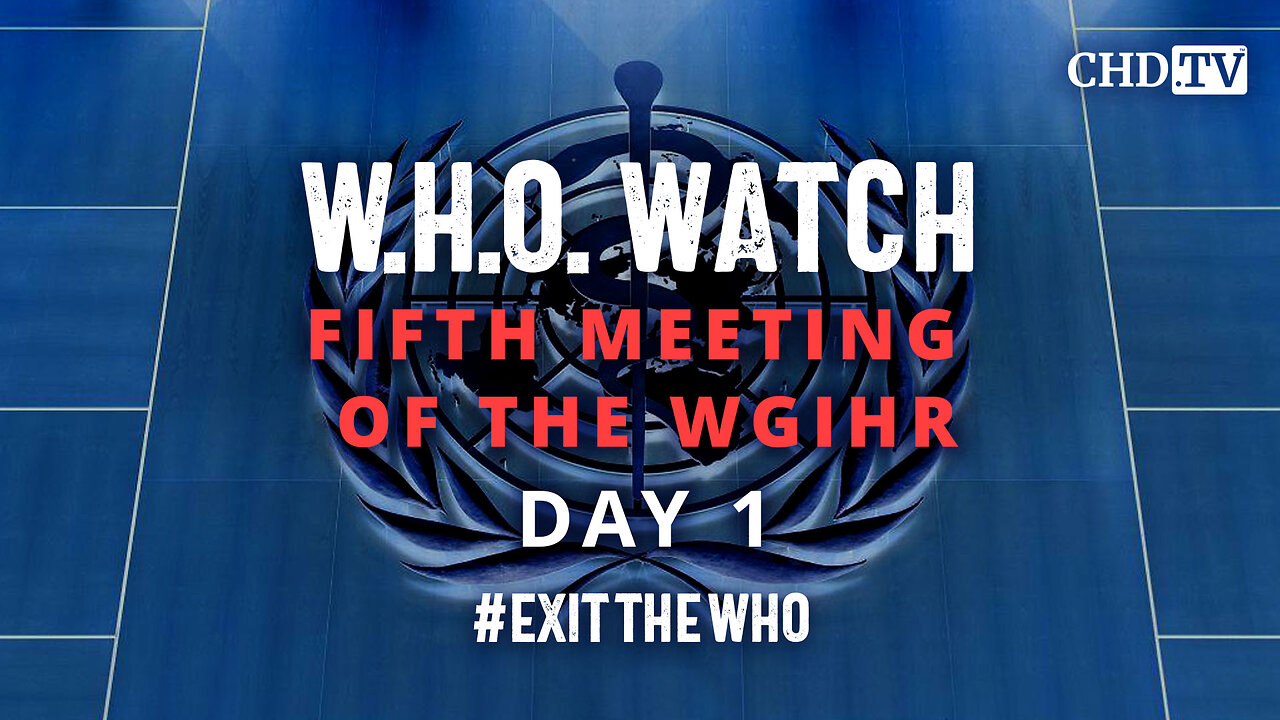 W.H.O. WATCH - 5th Meeting of WGIHR - Day One