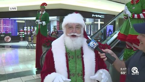 Santa arrives at The Gardens Mall