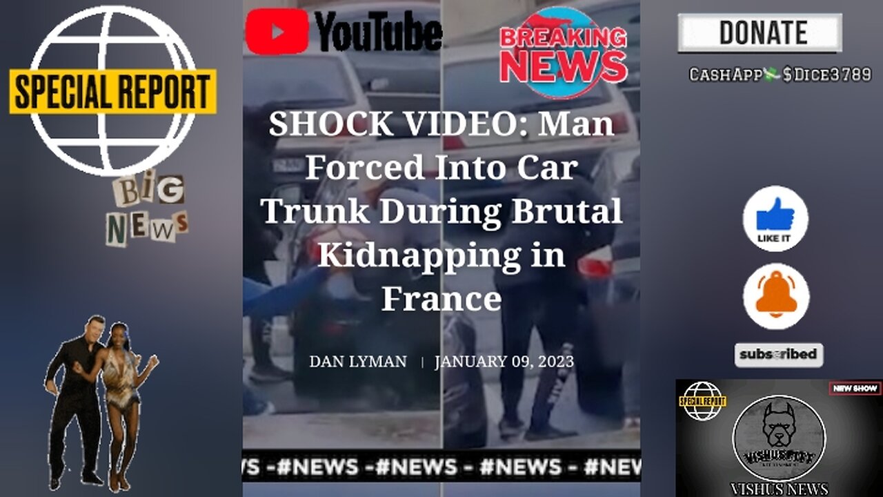 Shock Video: Man Forced Into Car Trunk During Brutal Kidnapping In France & More... #VishusTv 📺