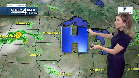 Cloudy, quiet day Friday
