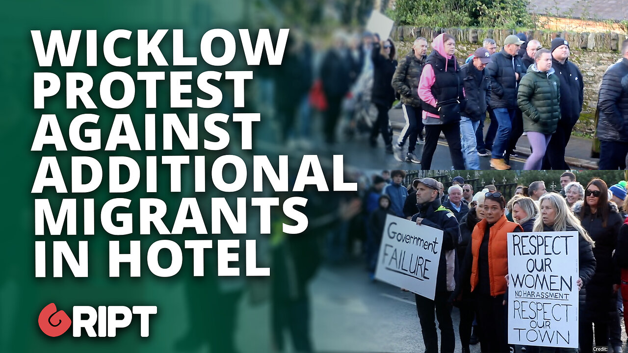 Wicklow protest against additional migrants in Hotel