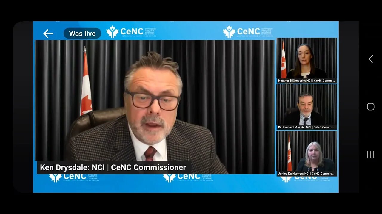 NCI Full Report Release - 2. Ken Drysdale (First NCI Commissioner)