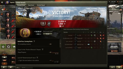 World of Tanks, Tier V Churchill III Premium in play.