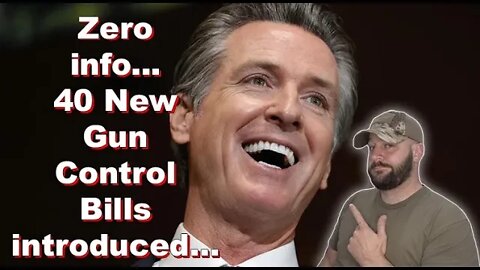 40 New Gun Laws introduced... While having ZERO KNOWLEDGE... This is just dumb