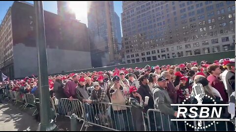 Look at this crowd in New York City ahead of Trump’s rally at MSG