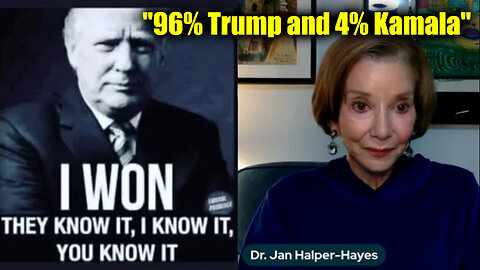 Dr. Jan Halper-Hayes ''96% Trump and 4% Kamala''