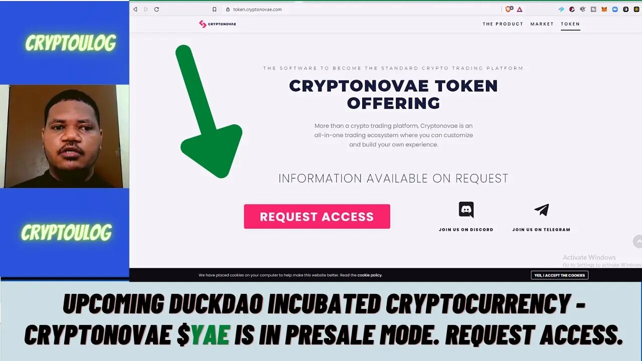 Upcoming DuckDAO Incubated Cryptocurrency - CryptoNovae $YAE Is In Presale Mode. Request Access.