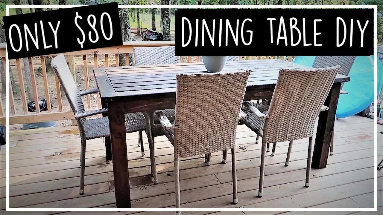 Building Our Outdoor Dining Table