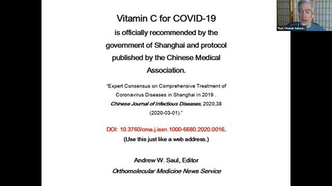 Worldwide treatment of COVID with Vitamin C censored - Andrew Saul, PhD