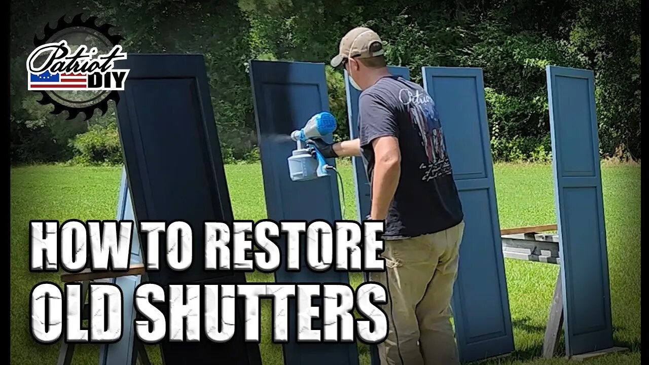 Restore and Repaint Old Vinyl Shutters!