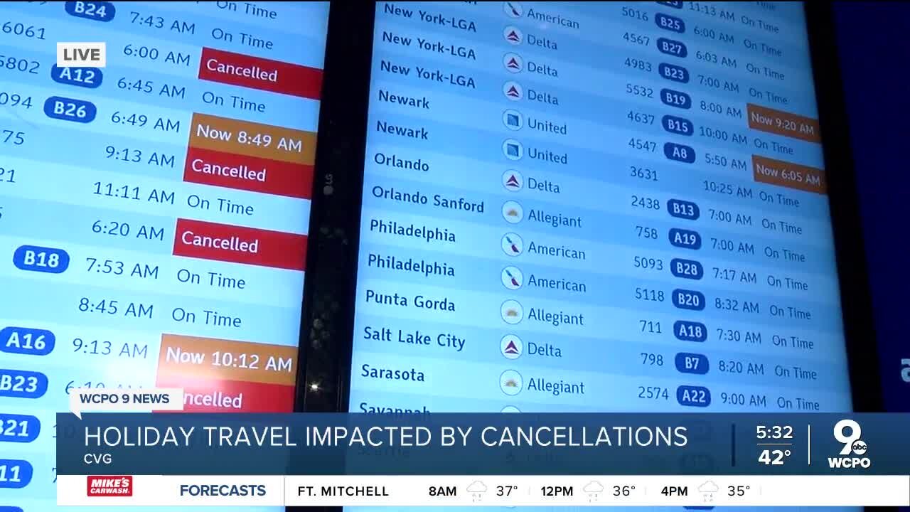 CVG expects busy travel day Sunday