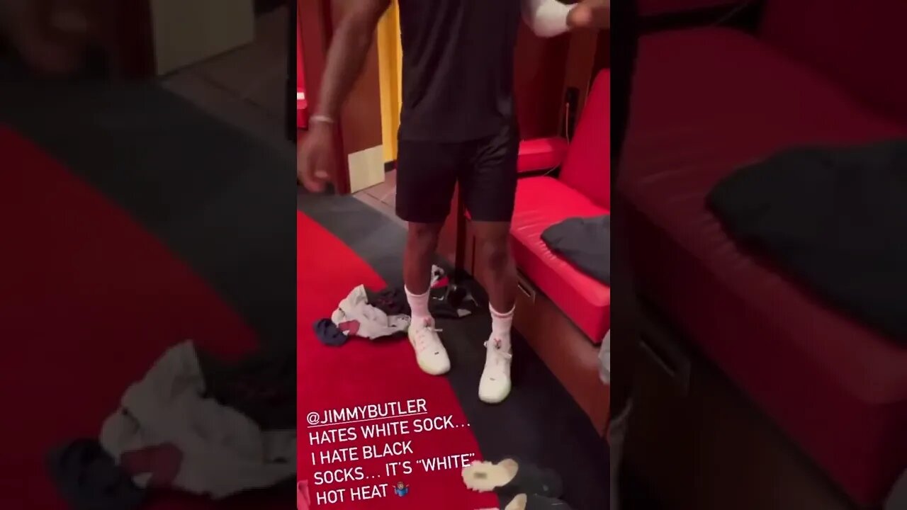 Jimmy Butler is NOT a fan of white socks PJ Tucker on IG