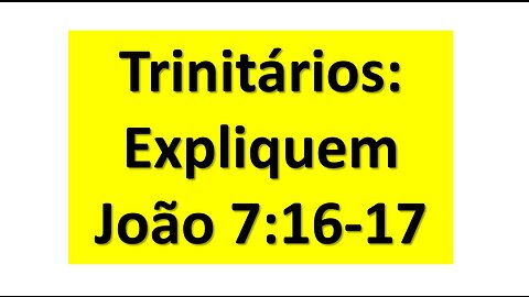 Trinitários expliquem isso!!!