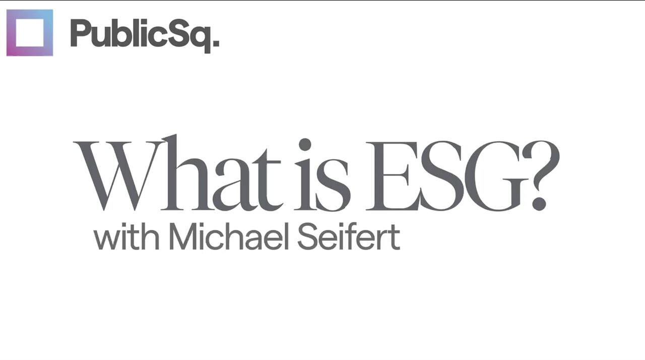 What is ESG?