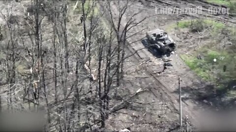 Fierce fighting in the Izyum direction, taken from a UAV