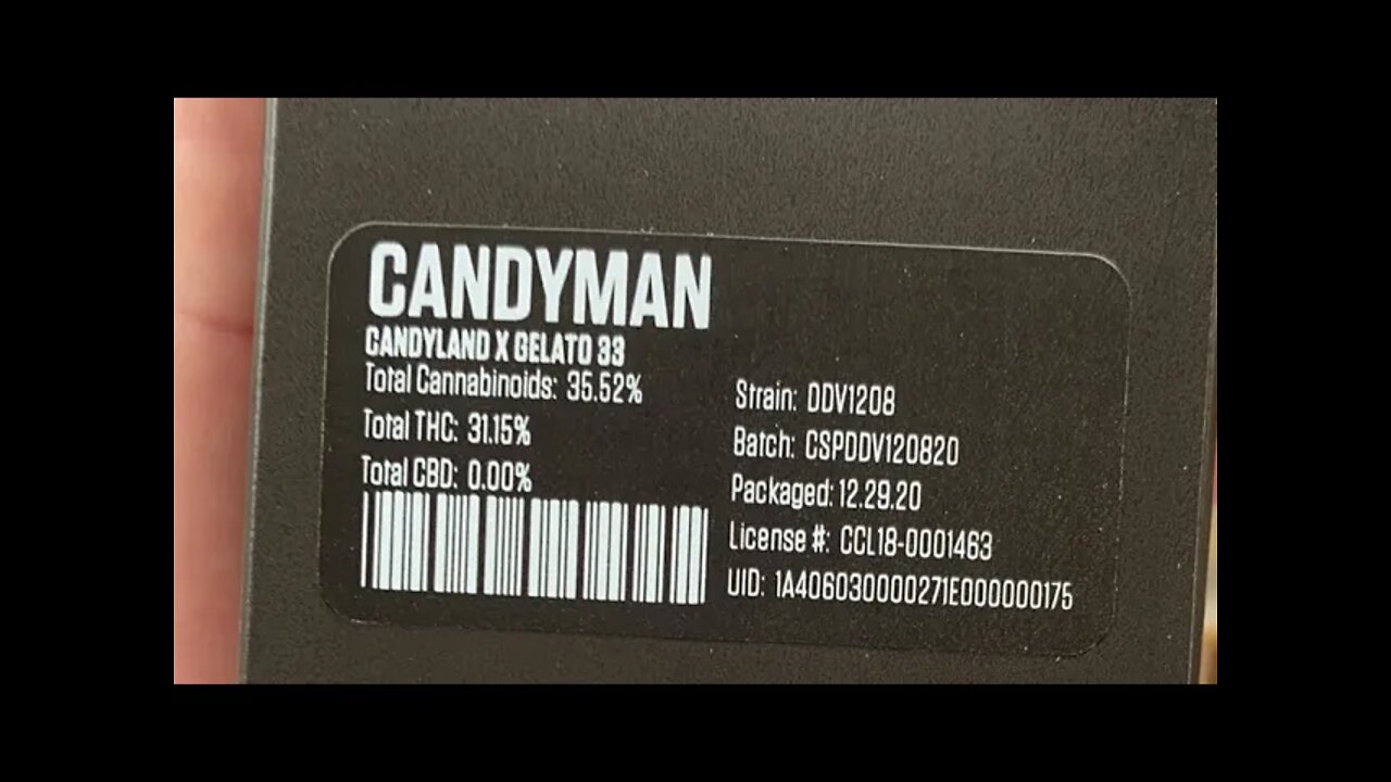 Cannabis Review - CANDYMAN - GOLD SEAL SF