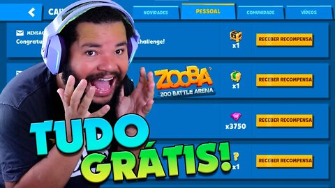 CONSEGUIMOS! MUITOS PRÊMIOS GRÁTIS! ZOOBA: Jogo de Batalha Animal!