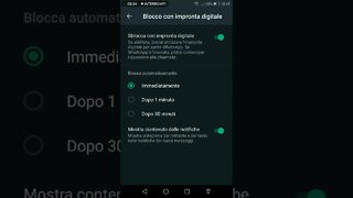 WhatsApp: attivare il blocco con impronta digitale
