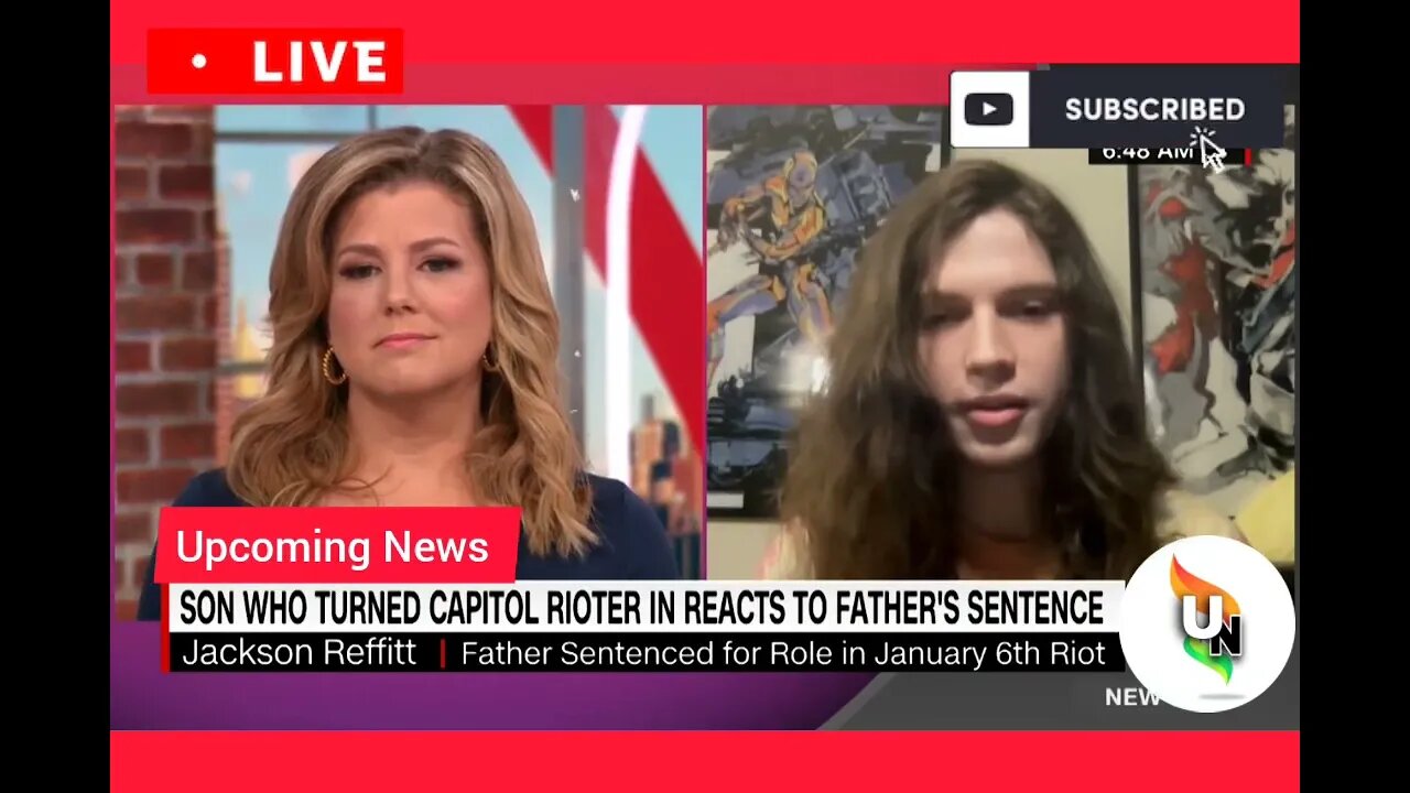 Live News || Convicted US Capitol rioter's son says he 'absolutely' agrees with father's sentence