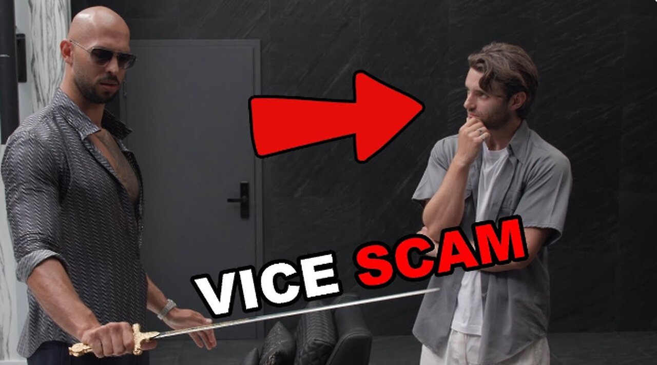 NEW Andrew Tate Vice Scam
