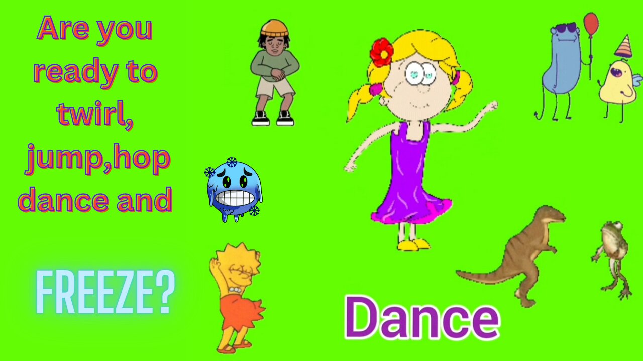 Dance and FREEZE Song for Kids | Dance along | Upbeat remix music for children | #KidsDanceMusic