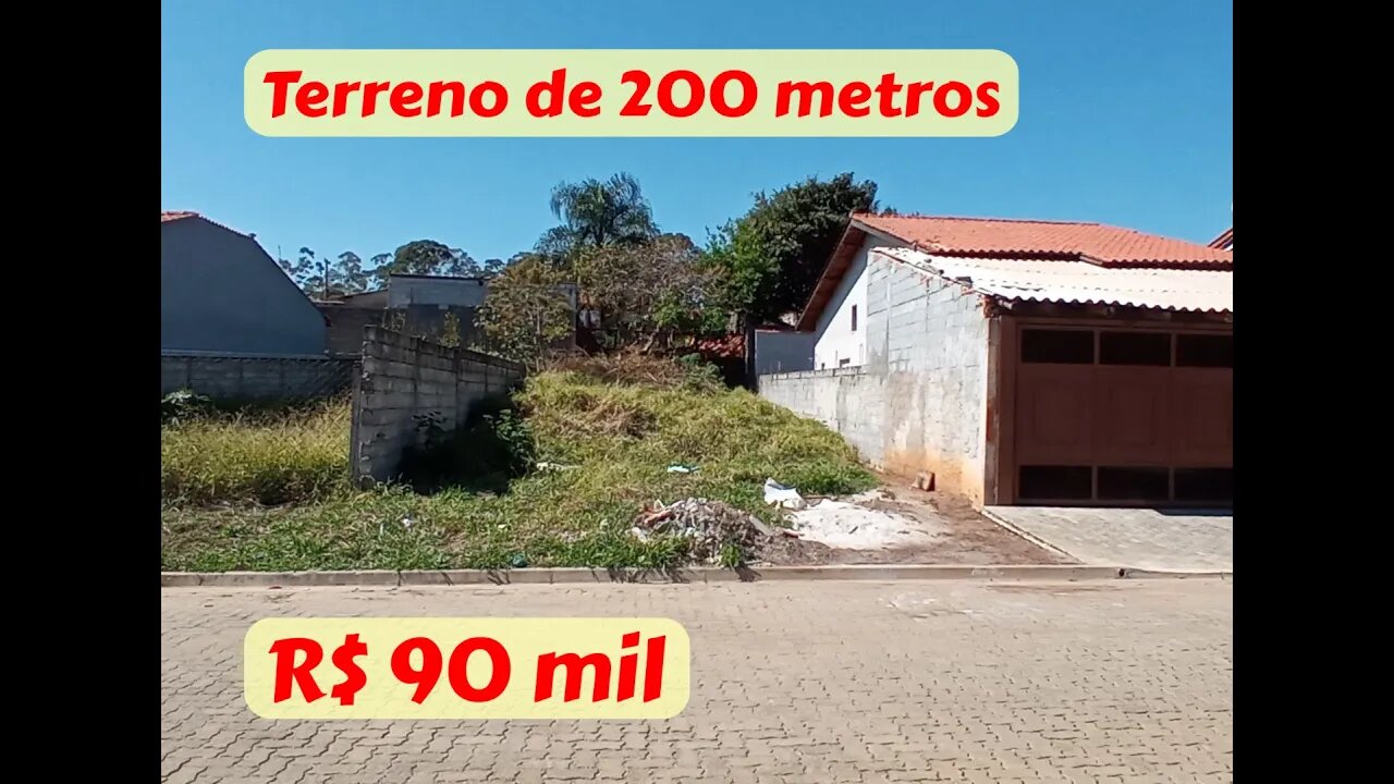 Terreno de 200 metros para venda em Joanópolis-SP. Aceitamos Bitcoin