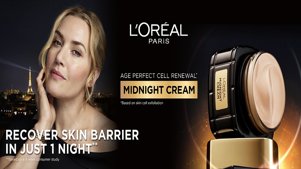 L'Oreal Paris Age Perfect Anti-Aging Midnight Cream, Reduce Wrinkles & Firm 1.7oz + Serum Sample