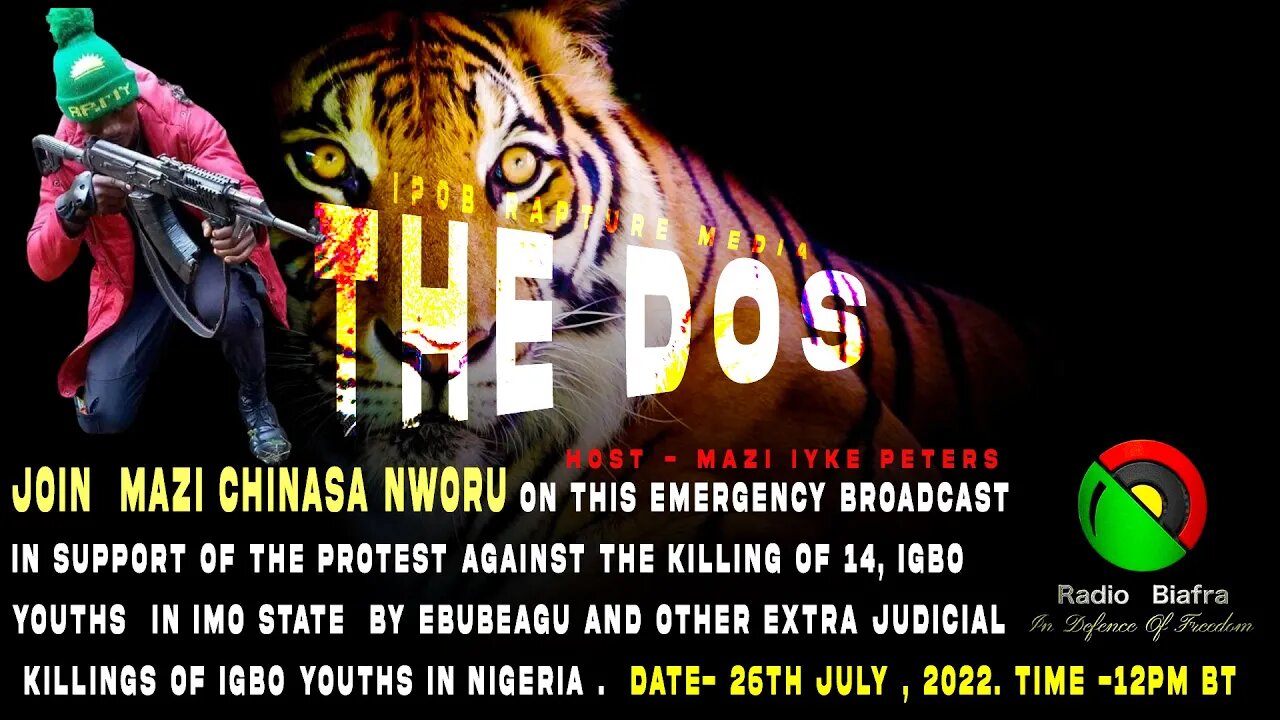 THE DOS: Incisive Emergency Live Broadcast From Mazi CHINAS NWORU | Jul 26, 2022