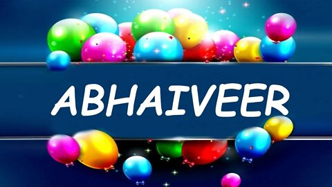 Happy Birthday to Abhaiveer - Birthday Wish From Birthday Bash
