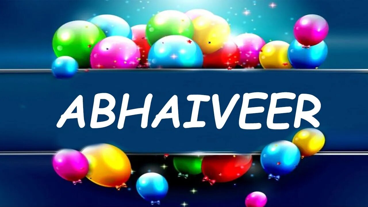 Happy Birthday to Abhaiveer - Birthday Wish From Birthday Bash