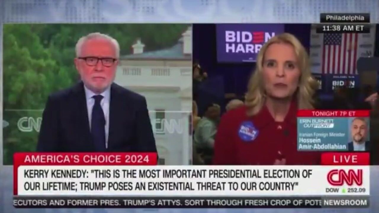 RFK's Sister Kerry Kennedy Attempt To Endorse Biden On CNN Goes A Little South