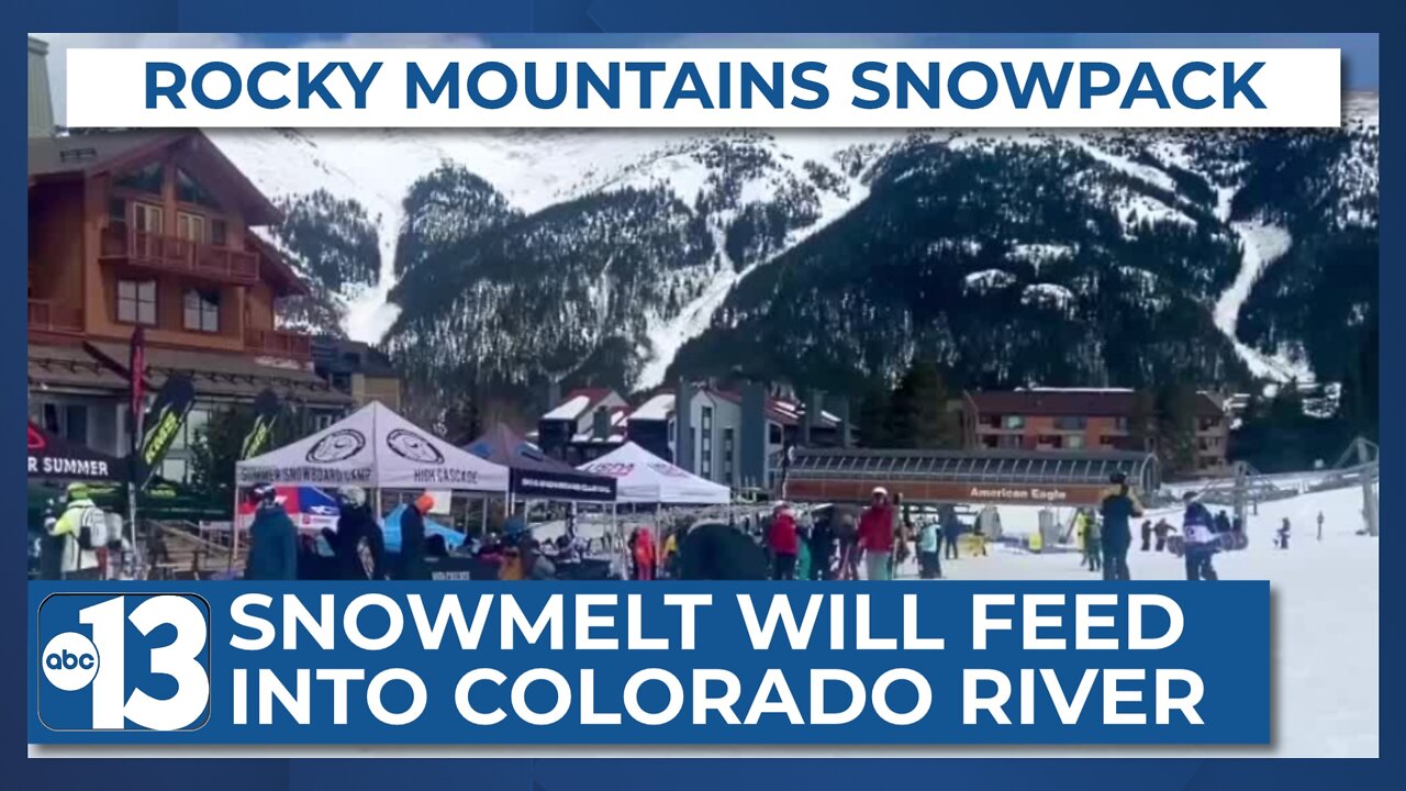 Colorado snowpack above average, snowmelt heading to Lake Mead and Lake Powell