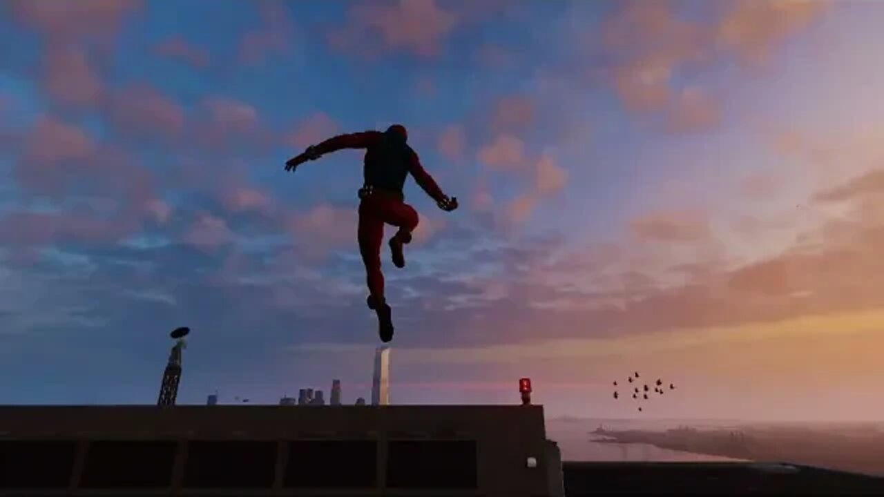 Marvel's Spider-Man Remastered PC Gameplay Web-Slinging Free Roam W/Scarlet Spider Suit [60 FPS]