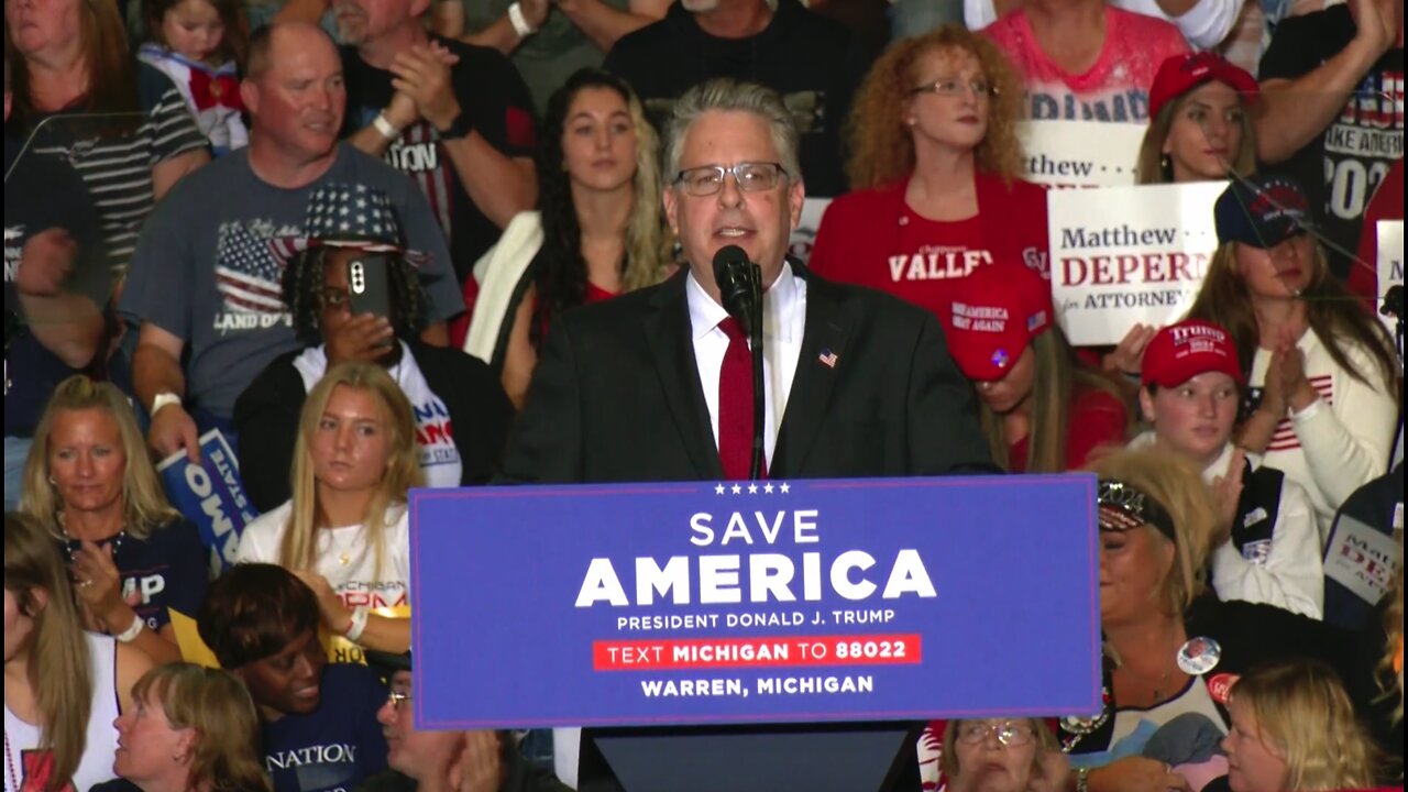 Matthew DePerno Remarks at Save America Rally in Warren, MI - 10/1/22