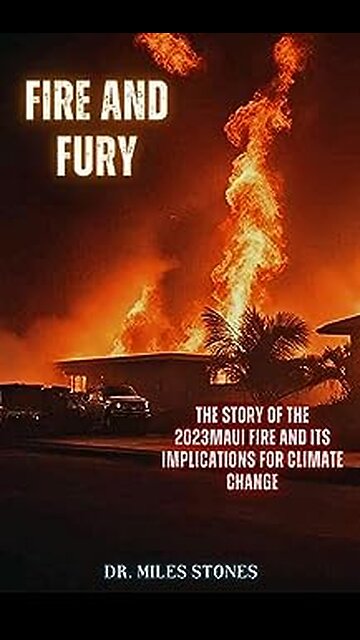 Maui fires book already linking it to CLIMATE CHANGE was published on August 10th 2023