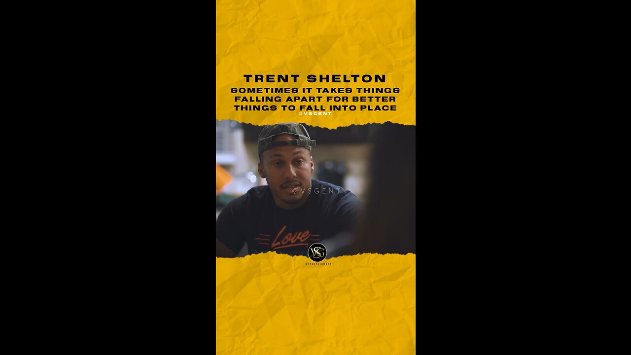 #trentshelton Sometimes it takes things falling apart for better things to come. 🎥 @TrentShelton