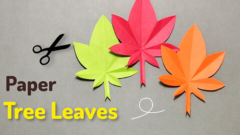 How to Make a "Paper Tree Leaves / Leaf". DIY Crafts Origami