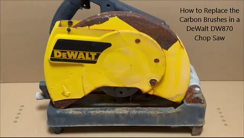 How to Replace the Carbon Brushes in a DeWalt DW870 Chop Saw