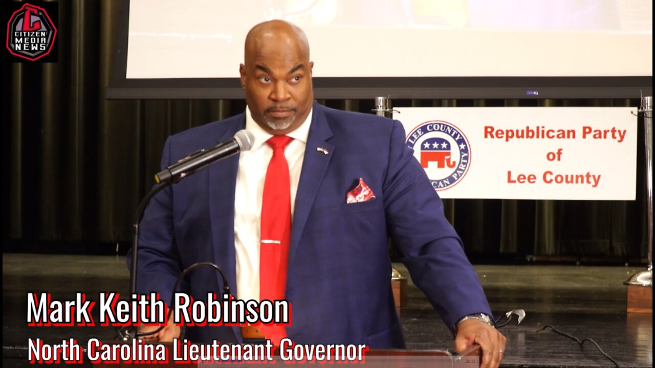 NC Lt Gov Mark Keith Robinson Discusses Presidential Crack Pipe Distribution