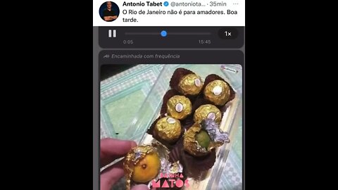 Homem compra Ferrero Rocher no trem do rio mas recebe fruta no lugar