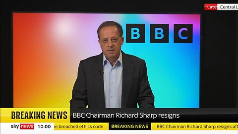 BREAKING NEWS: BBC chairman resigns.