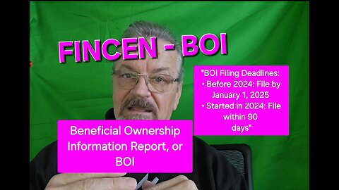 ***Warning Businesses*** FINCEN - BOI Compliance