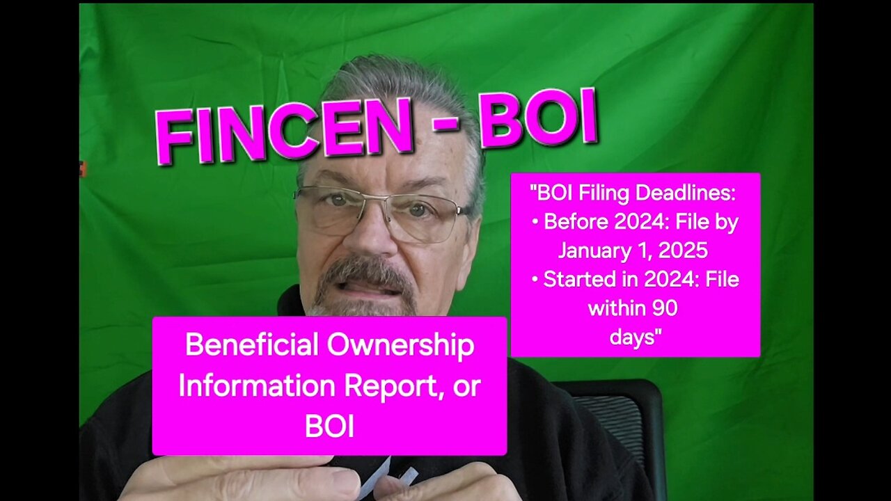 ***Warning Businesses*** FINCEN - BOI Compliance