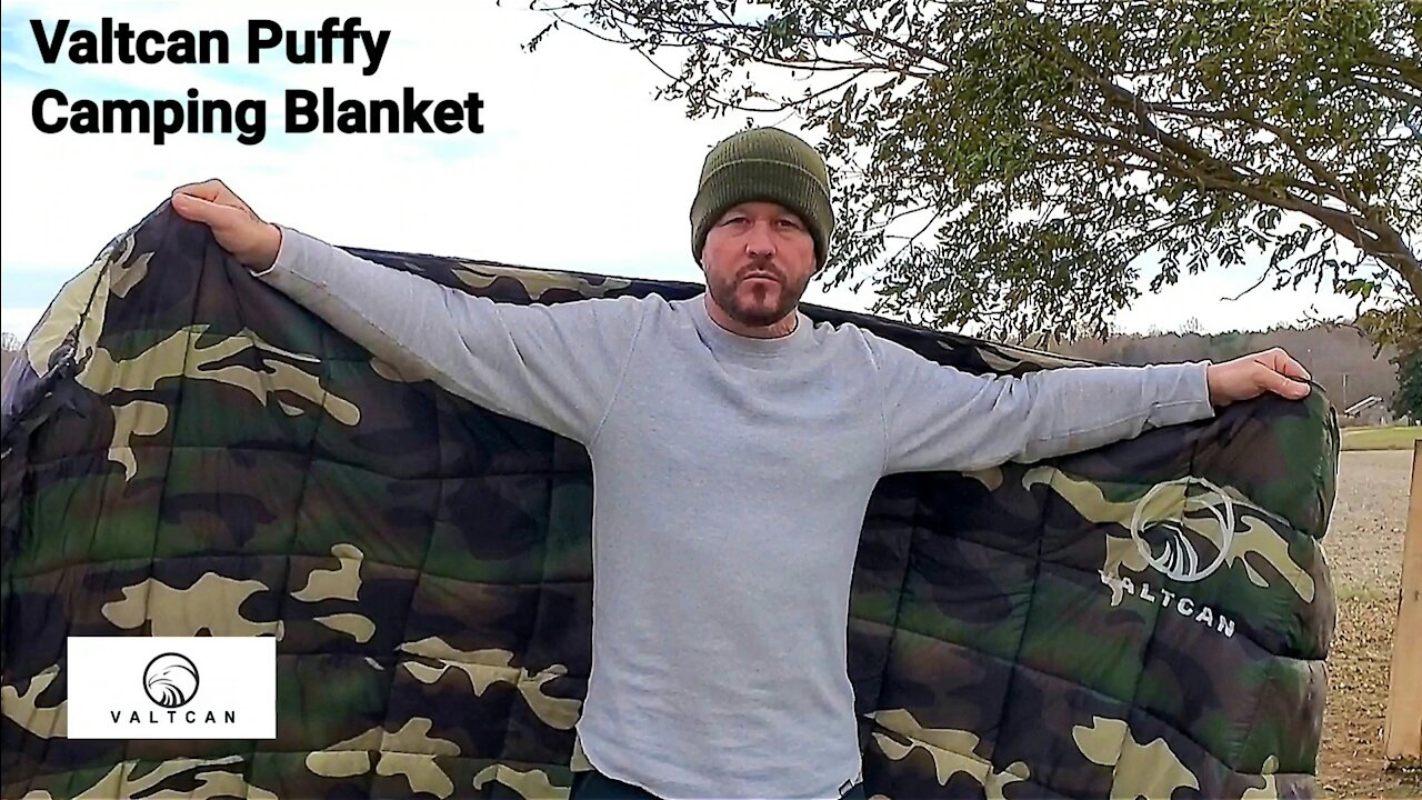 Valtcan Woodland Camo Puffy Camping Blanket - Review