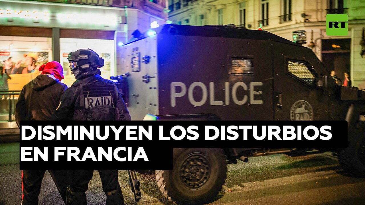 Disminuyen los disturbios en Francia
